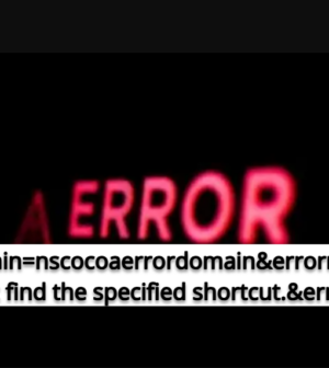 errordomain=nscocoaerrordomain&errormessage=could not find the specified shortcut.&errorcode=4